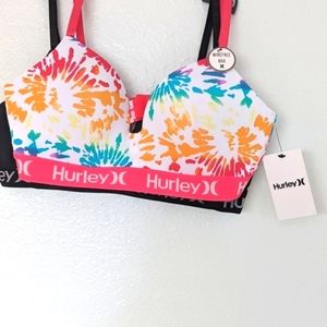 NWT Hurley Rainbow bra set (2)
